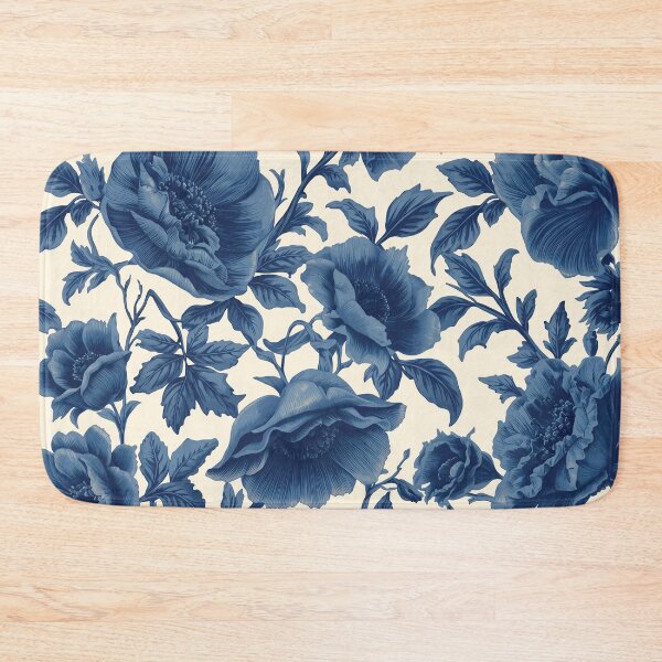 Item preview, Midnight Blue Botanical Roses designed and sold by ArtLiberatis.