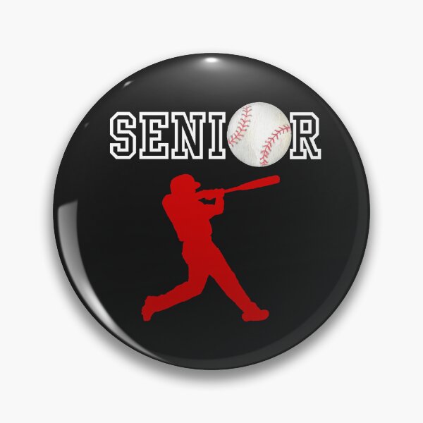 Item preview, Senior Baseball Player with Red Batting Silhouette designed and sold by JaymeOctober.