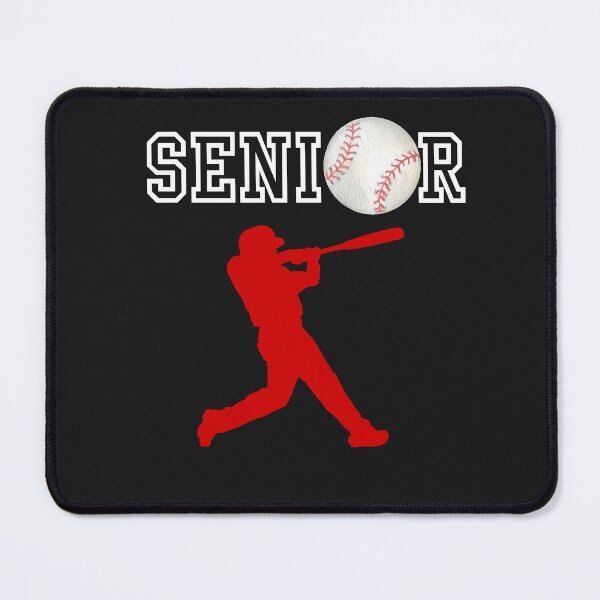 Item preview, Senior Baseball Player with Red Batting Silhouette designed and sold by JaymeOctober.