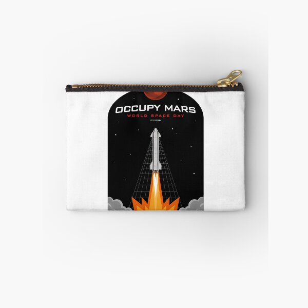 Item preview, Occupy Mars World Space Day Rocket Launch Red Planet Graphic T-Shirt v2 designed and sold by DarylWelsh2024.