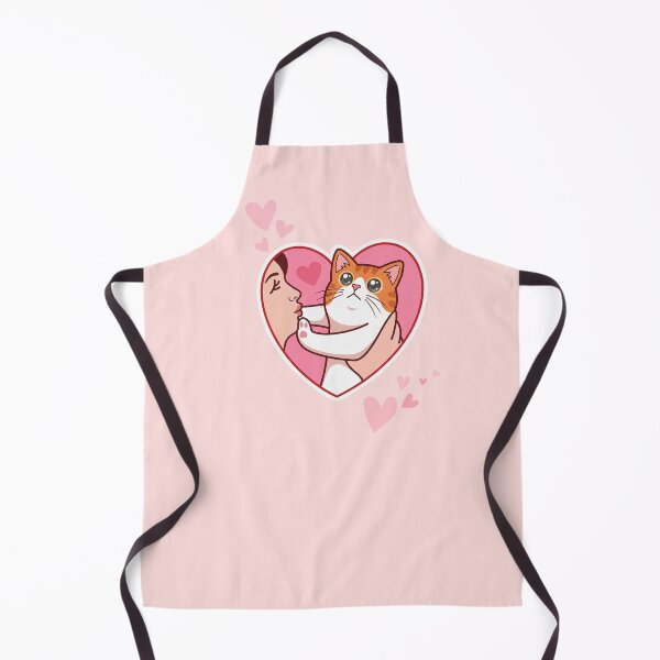 Item preview, Funny Orange Cat  Kiss in Pink Heart designed and sold by DanniJordan.