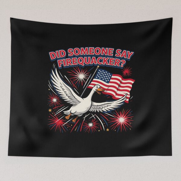 Item preview, Did Someone Say Firequacker Patriotic Duck with Fireworks designed and sold by Redgiant87x.