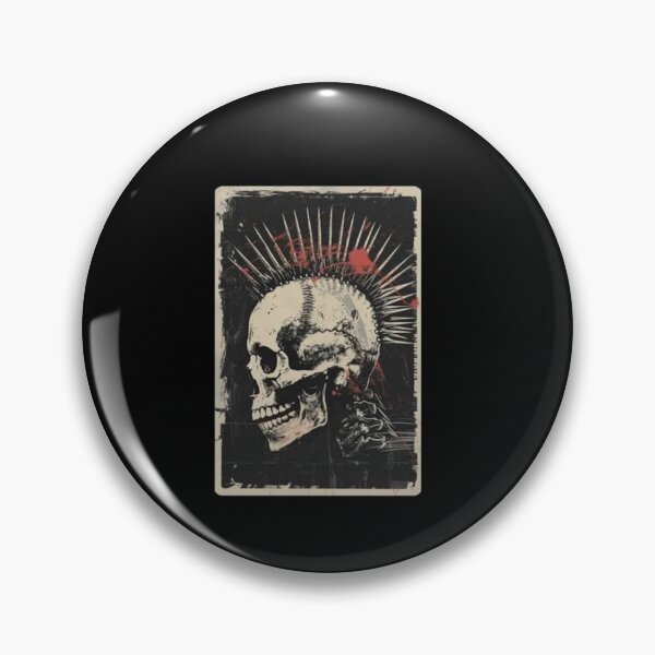 Artikelvorschau, Punk-Totenkopf-Mohawk entworfen und verkauft von Gbriel3.