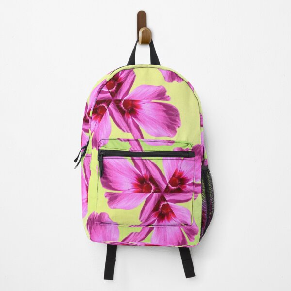 Item preview, Pink Floral Pattern on Lime Green Background designed and sold by SilentBloomLab.
