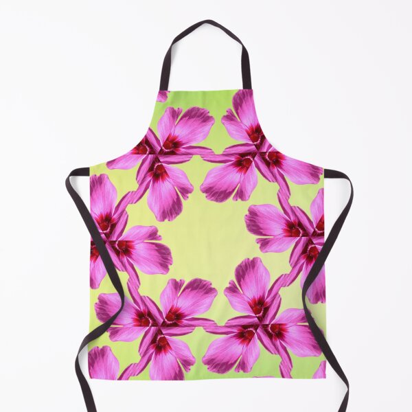 Item preview, Pink Floral Pattern on Lime Green Background designed and sold by SilentBloomLab.