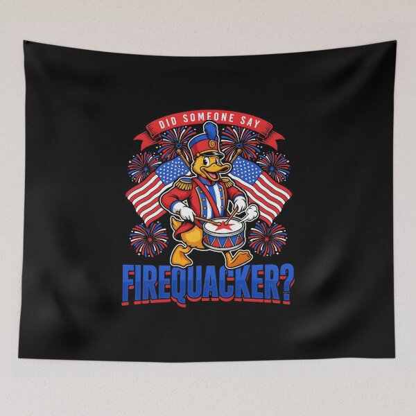 Item preview, Did Someone Say Firequacker Funny Patriotic Duck for July 4th designed and sold by Redgiant87x.