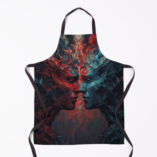 Item preview, Duality of the Mind | Abstract Geometric Face Fusion Dark Surreal Art T-Shirt designed and sold by Vvmd.