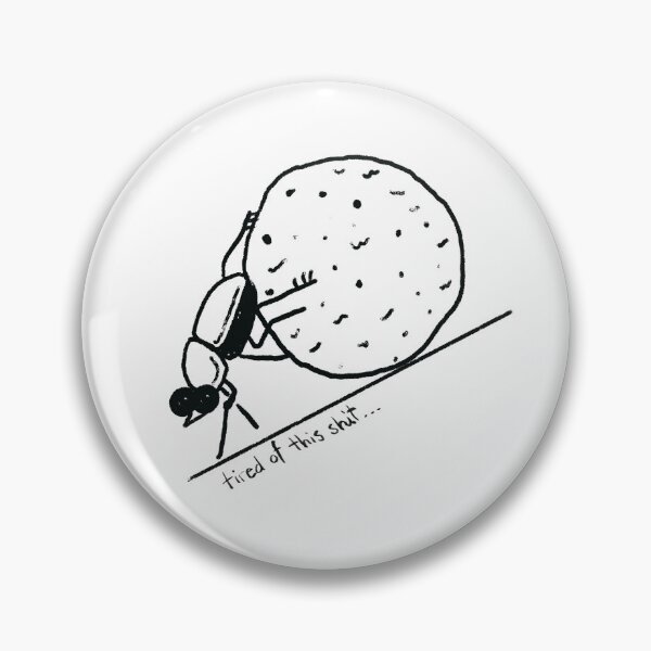 Item preview, Tired of this sh*t | Dung Beetle | grito manso designed and sold by grito manso.