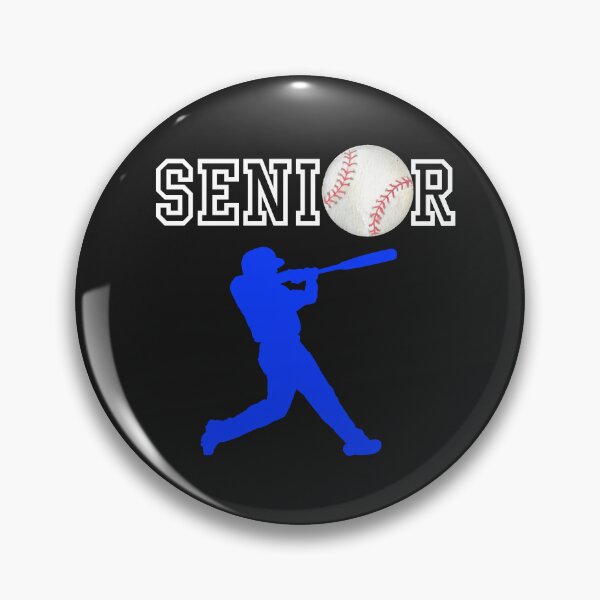 Item preview, Senior Baseball Player with Blue Batting Silhouette designed and sold by JaymeOctober.