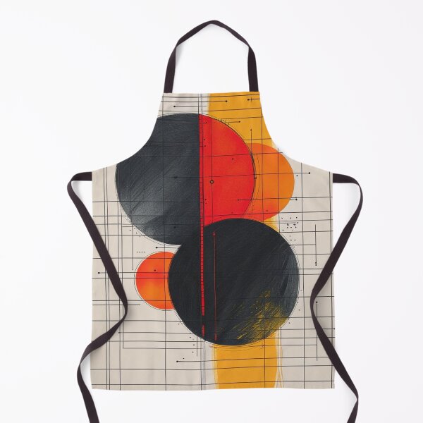Item preview, Bauhaus Abstract Geometry with Red and Yellow Accents designed and sold by semenol.