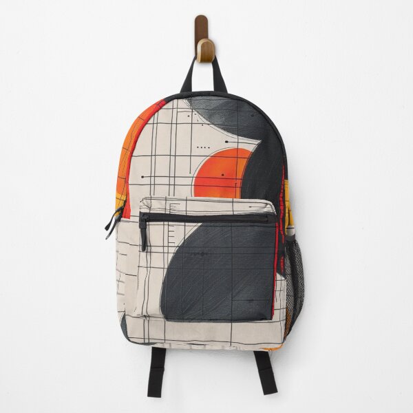 Item preview, Bauhaus Abstract Geometry with Red and Yellow Accents designed and sold by semenol.