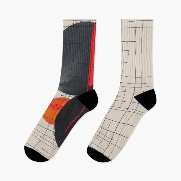 Item preview, Bauhaus Abstract Geometry with Red and Yellow Accents designed and sold by semenol.