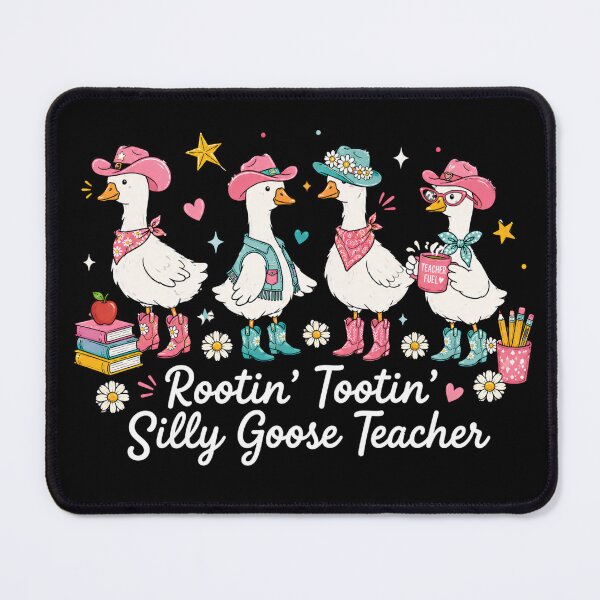 Item preview, Rootin Tootin Silly Goose Teacher Western Art designed and sold by VGAfanatic.