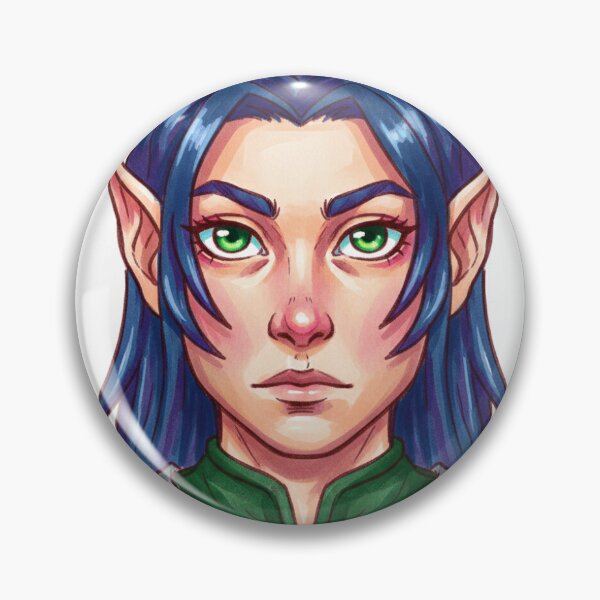 Item preview, Blue Hair Elf Warrior Fantasy Illustration designed and sold by KaleChub.