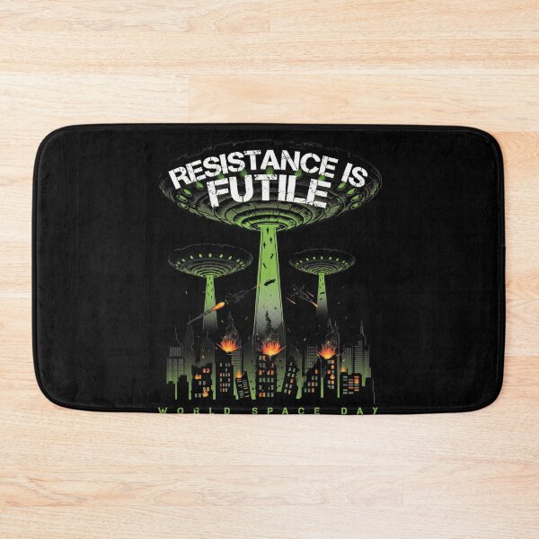 Item preview,  Resistance Is Futile World Space Day Alien Invasion UFO Attack T-Shirt v4 designed and sold by DarylWelsh2024.