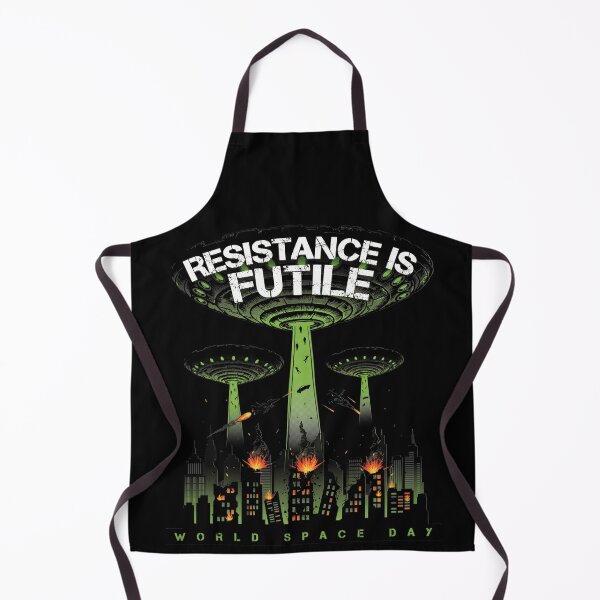 Item preview, Resistance Is Futile World Space Day Alien Invasion UFO Attack T-Shirt v4 designed and sold by DarylWelsh2024.