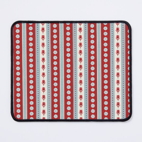 Item preview, Vintage Red and Blue Striped Floral designed and sold by LouieVanille.