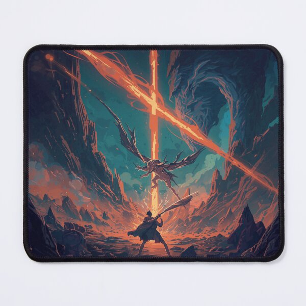 Item preview, Celestial Battle | Epic Fantasy Warrior vs Angel | Dark Sci-Fi Digital Art designed and sold by Vvmd.
