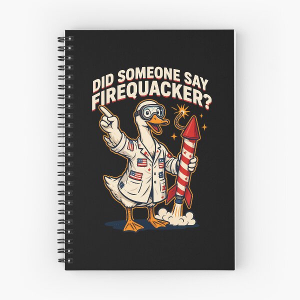 Item preview, Did Someone Say Firequacker Fireworks Duck Pun for Patriotic Fun designed and sold by Redgiant87x.