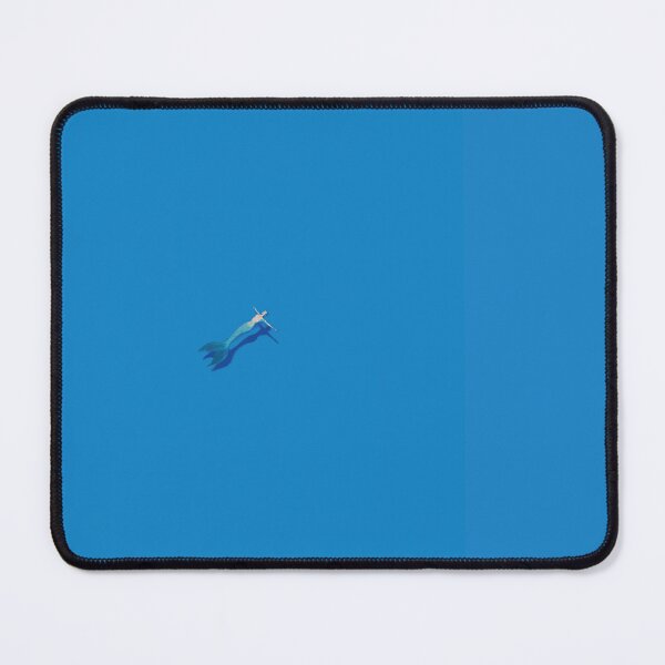Item preview, Deep Blue Mermaid Solitude Minimalist Pop Art Illustration designed and sold by ModriArt.