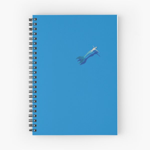 Item preview, Deep Blue Mermaid Solitude Minimalist Pop Art Illustration designed and sold by ModriArt.