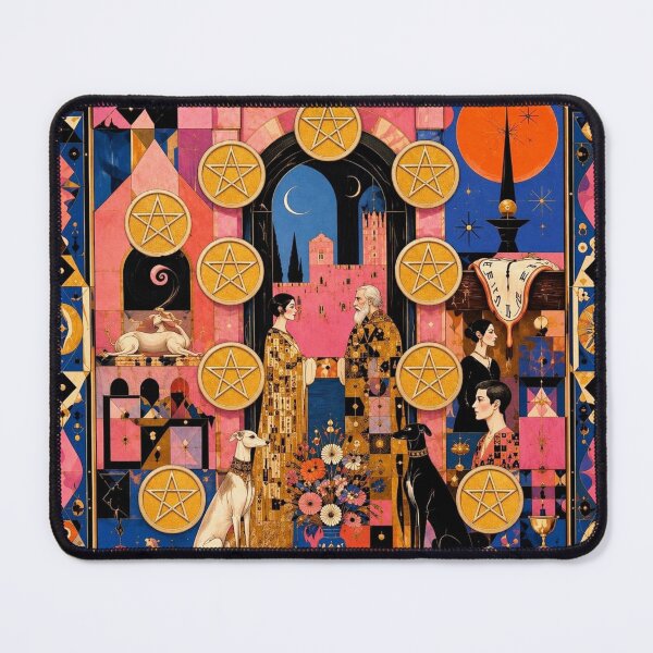 Item preview, Ten of Pentacles - The Legacy of the Golden Age | Symbolist Tarot designed and sold by Natalia-Vlad.