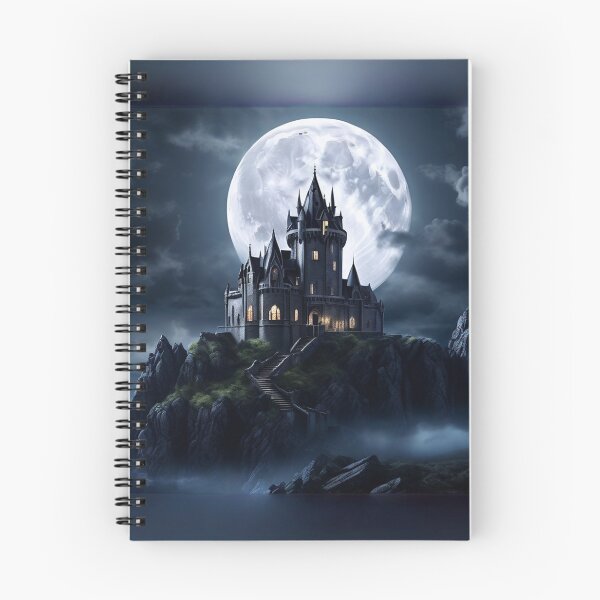 Item preview, Gothic Castle Full Moon Dark Fantasy Art designed and sold by AEVORI.