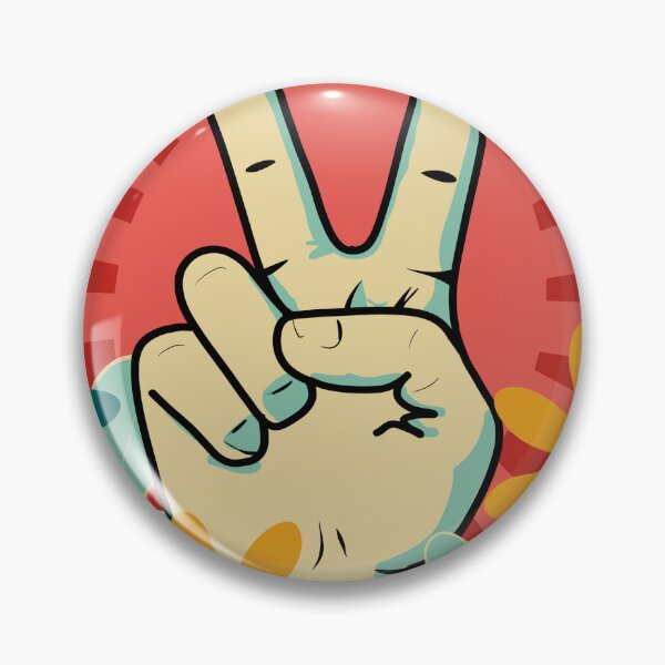Item preview, Peace and Love Pop Art – Retro pink and red Graphic Illustration designed and sold by StefanStudioArt.