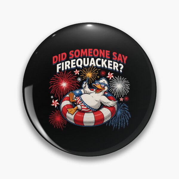 Item preview, Did Someone Say Firequacker Funny American Flag Duck Meme designed and sold by Redgiant87x.