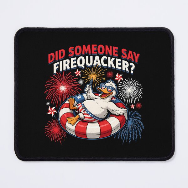 Item preview, Did Someone Say Firequacker Funny American Flag Duck Meme designed and sold by Redgiant87x.