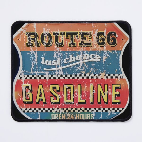 Item preview, Route 66 Gasoline Retro Shield Sign - US Vintage designed and sold by Tokraz-art.