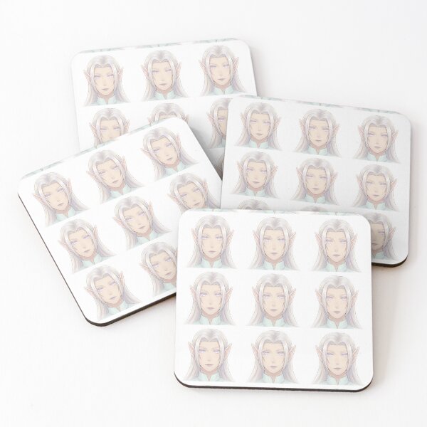 Item preview, Serene White Haired Elf Prince Portrait designed and sold by KaleChub.