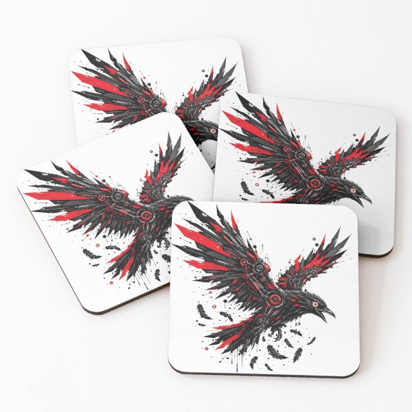 Item preview, Dark Sci-Fi Robotic Bird with Red Splatters designed and sold by Munib320.