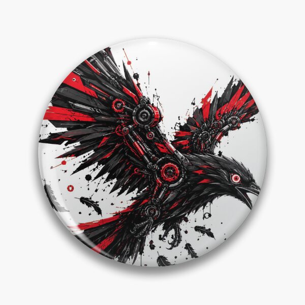 Item preview, Dark Sci-Fi Robotic Bird with Red Splatters designed and sold by Munib320.
