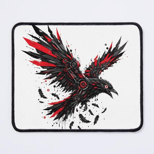 Item preview, Dark Sci-Fi Robotic Bird with Red Splatters designed and sold by Munib320.
