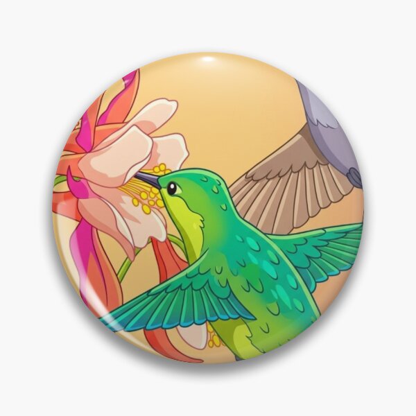 Artikelvorschau, Verspielter Tanz: Kolibris und Akeleiblüten entworfen und verkauft von BLUESKY11a.