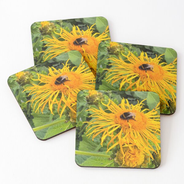 Item preview, Sunflower and Pollen Gathering Bee designed and sold by Violaman.