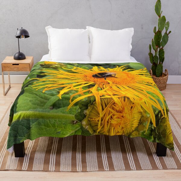 Item preview, Sunflower and Pollen Gathering Bee designed and sold by Violaman.