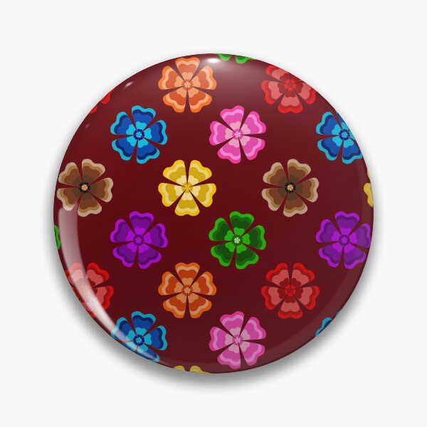 Item preview, Colorful Geometric Floral Petal - Red  designed and sold by PatternTitan.
