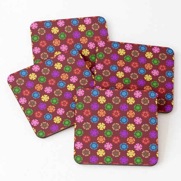 Item preview, Colorful Geometric Floral Petal - Red  designed and sold by PatternTitan.
