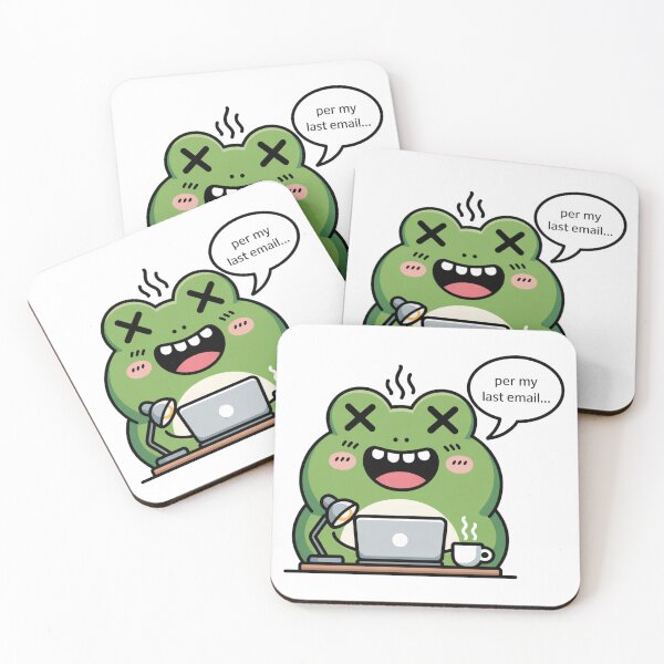 Item preview, Per My Last Email Passive Aggressive  Funny Frog Office Humor Gift designed and sold by CozyPanicStudio.