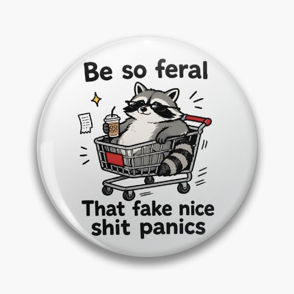 Item preview, Feral Raccoon Shopping Chaos designed and sold by ChocoMellowCo.