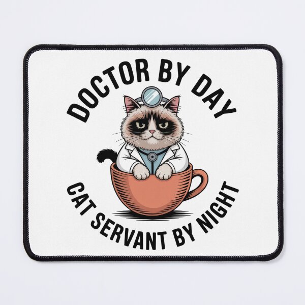 Item preview, Doctor by Day Cat Servant by Night Funny Cat Lover Doctor Gift designed and sold by CozyPanicStudio.