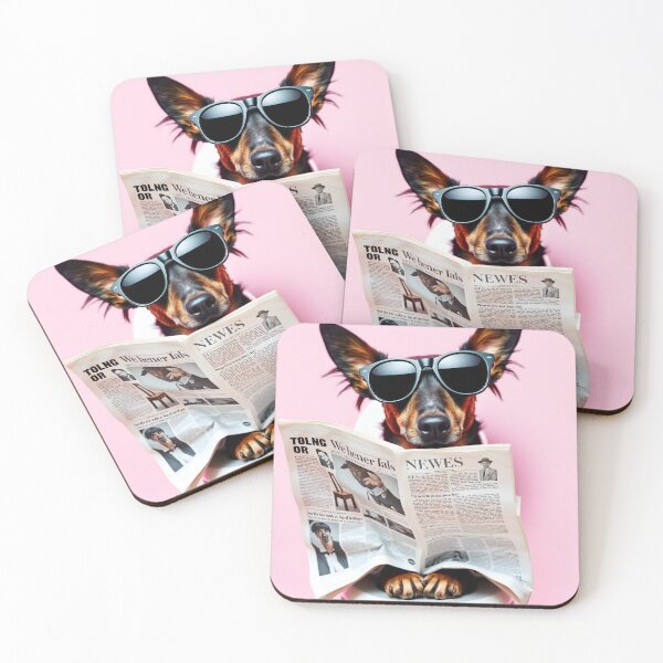 Item preview, Cool Dachshund Reading Newspaper designed and sold by CooksCreators.