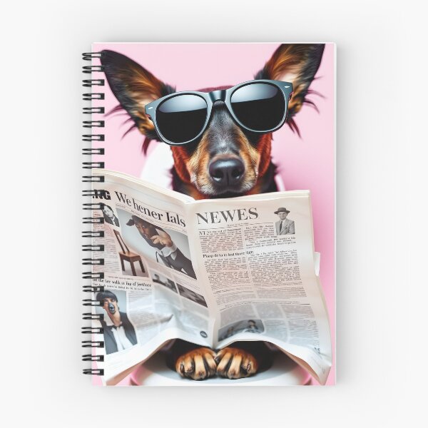 Item preview, Cool Dachshund Reading Newspaper designed and sold by CooksCreators.