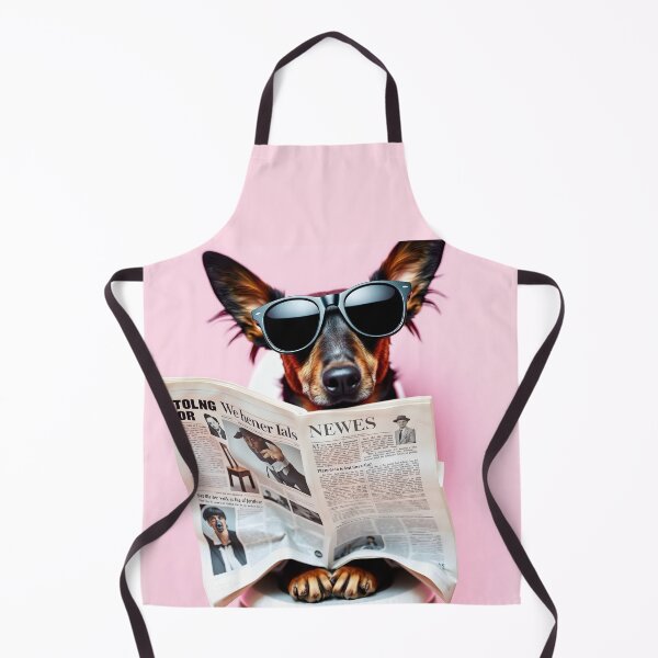 Item preview, Cool Dachshund Reading Newspaper designed and sold by CooksCreators.
