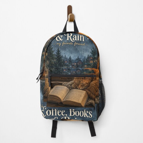 Item preview, Coffee Books & Rain, Cozy Rainy Day Cat Reading Aesthetic, Book Lover Gift, Cottagecore Window Illustration, Pluviophile Art designed and sold by TulipsArtDesigns .