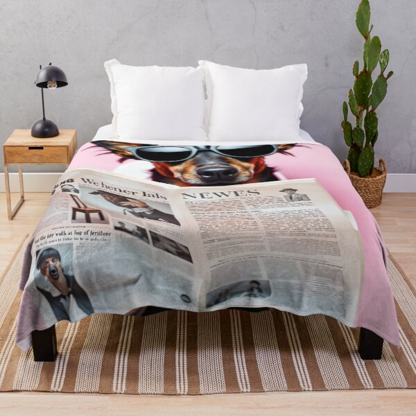 Item preview, Cool Dachshund Reading Newspaper designed and sold by CooksCreators.