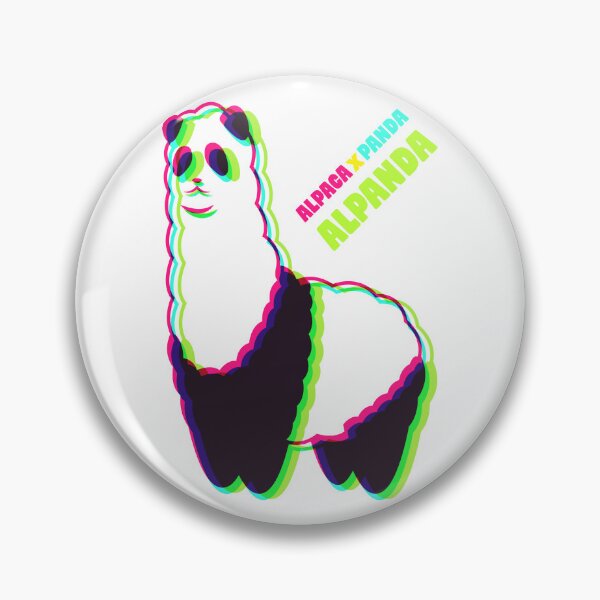Item preview, Synthwave Alpaca panda - Alpanda 2 designed and sold by animinimal.