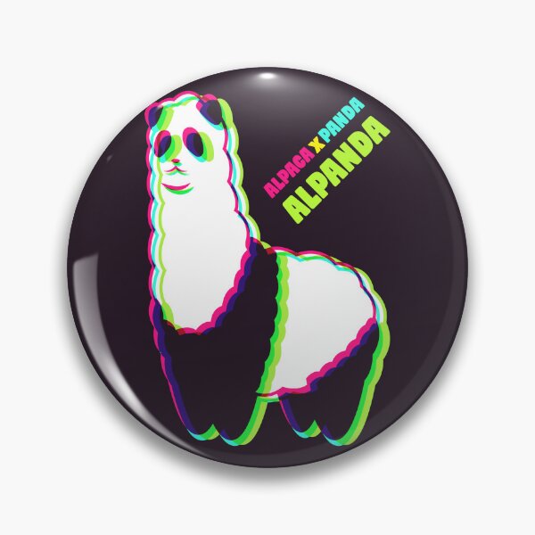 Item preview, Dark Synthwave Alpaca panda - Alpanda 2  designed and sold by animinimal.